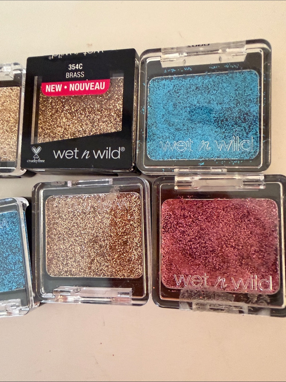 wet n wild Glitter Single Eyeshadows, Blue,Silver,Gold,Pink, Cream for face&body - Picture 4 of 5